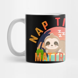 Nap time mattress sloth shirt Mug